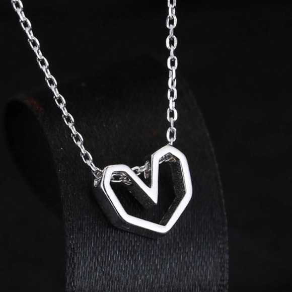 Jewelry - LAST 1- Sterling Silver (925) Open Heart Necklace
